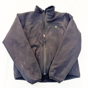 Ariat Pullover Black Fleece Lined Jacket Size XL